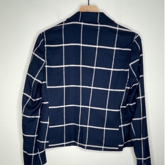𝅺Cupcakes & Cashmere Navy Windowpane Blazer - Picture 4 of 6